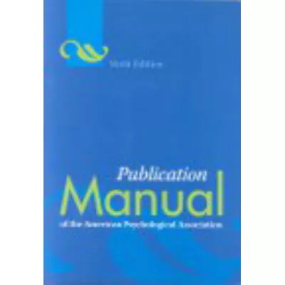 Publication Manual of APA